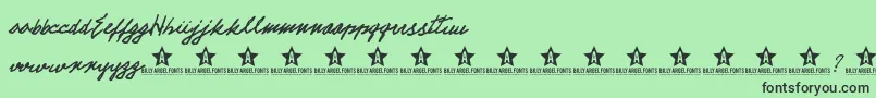 ElectTrial Font – Black Fonts on Green Background