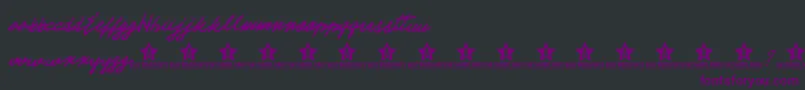 Шрифт ElectTrial – фиолетовые шрифты на чёрном фоне