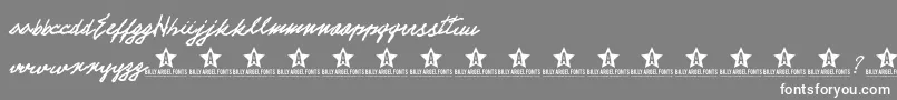 ElectTrial-Schriftart – Weiße Schriften auf grauem Hintergrund