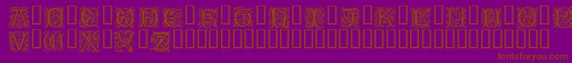 Petifl Font – Brown Fonts on Purple Background