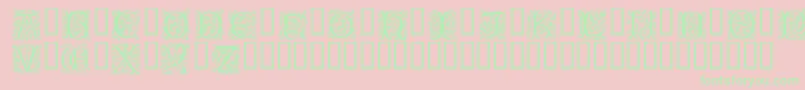 Petifl Font – Green Fonts on Pink Background