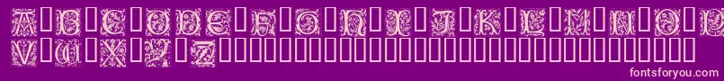 Petifl Font – Pink Fonts on Purple Background