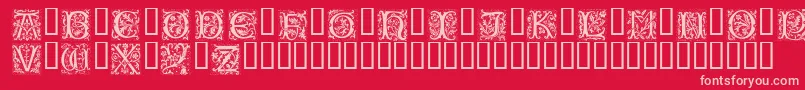 Petifl Font – Pink Fonts on Red Background