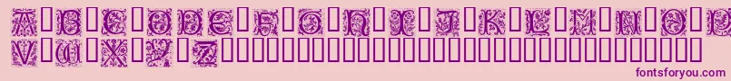 Petifl Font – Purple Fonts on Pink Background
