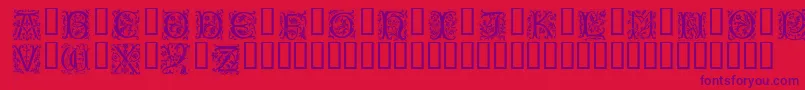 Petifl Font – Purple Fonts on Red Background
