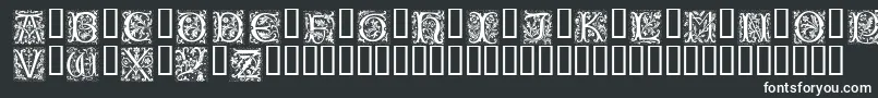 フォントPetifl – 黒い背景に白い文字