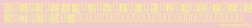Petifl Font – Yellow Fonts on Pink Background