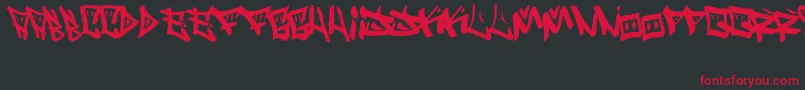 NeoBopollux.TheRemix Font – Red Fonts on Black Background