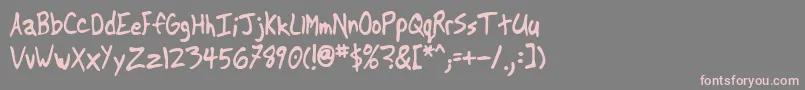 Шрифт Another – розовые шрифты на сером фоне