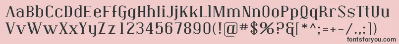CovingtonExp Font – Black Fonts on Pink Background