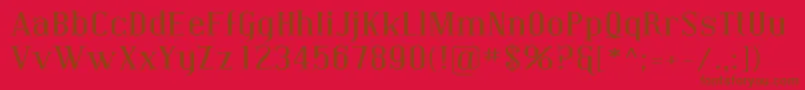 CovingtonExp Font – Brown Fonts on Red Background