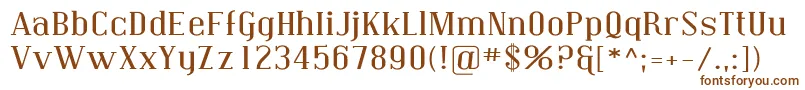 CovingtonExp Font – Brown Fonts on White Background