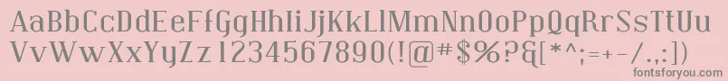 CovingtonExp Font – Gray Fonts on Pink Background
