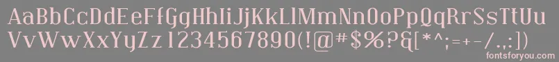 CovingtonExp Font – Pink Fonts on Gray Background