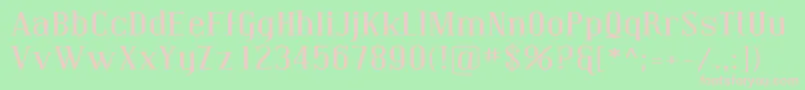 CovingtonExp Font – Pink Fonts on Green Background