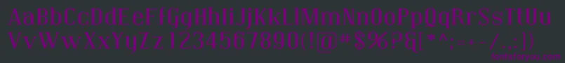 CovingtonExp Font – Purple Fonts on Black Background
