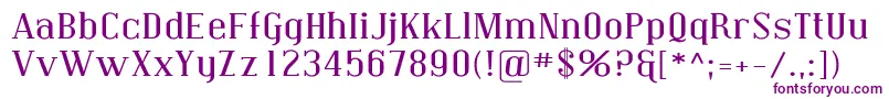 CovingtonExp Font – Purple Fonts on White Background