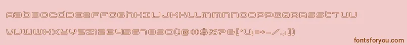 Police Nextwaveout – polices brunes sur fond rose