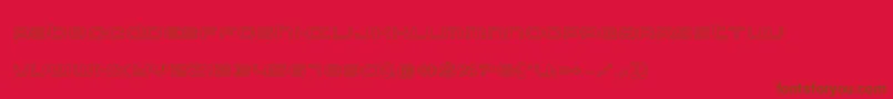 Nextwaveout Font – Brown Fonts on Red Background