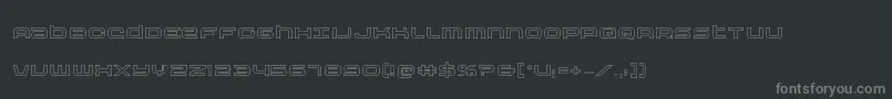 fuente Nextwaveout – Fuentes Grises Sobre Fondo Negro