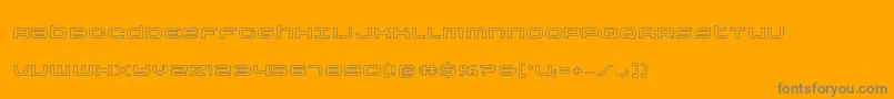 Nextwaveout Font – Gray Fonts on Orange Background
