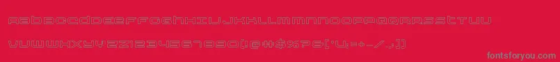 Nextwaveout Font – Gray Fonts on Red Background
