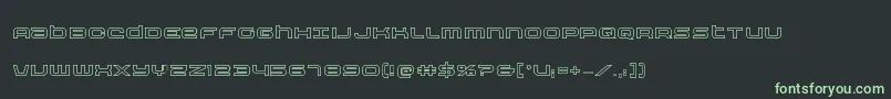 Czcionka Nextwaveout – zielone czcionki na czarnym tle