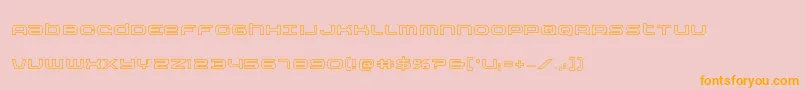 Nextwaveout Font – Orange Fonts on Pink Background