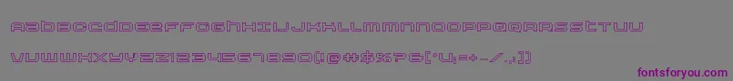 Nextwaveout Font – Purple Fonts on Gray Background
