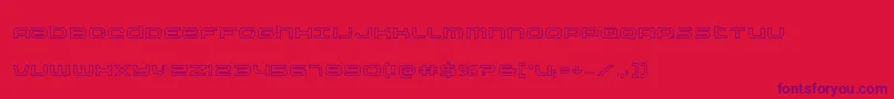 Nextwaveout Font – Purple Fonts on Red Background