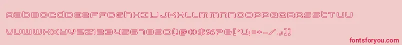 Nextwaveout Font – Red Fonts on Pink Background