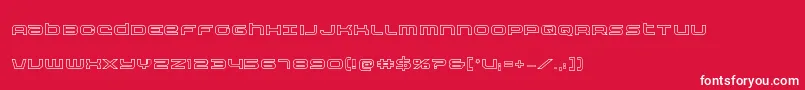 Nextwaveout Font – White Fonts on Red Background