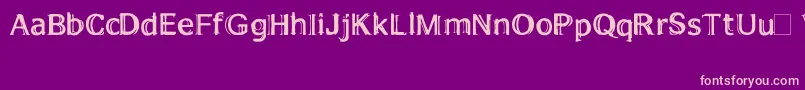 Xuczlam Font – Pink Fonts on Purple Background