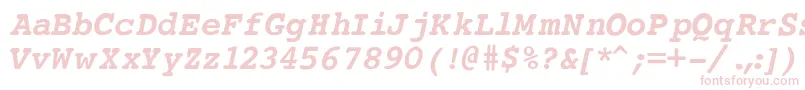 CourierBoldItalic Font – Pink Fonts