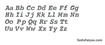 CourierBoldItalic Font