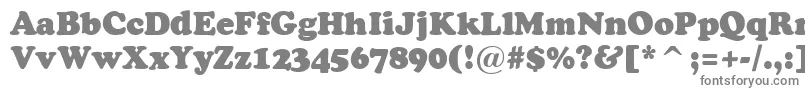 ACooperblack-Schriftart – Graue Schriften