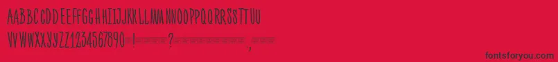 Ph300condcaps Font – Black Fonts on Red Background