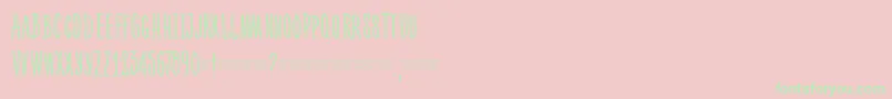 Ph300condcaps Font – Green Fonts on Pink Background