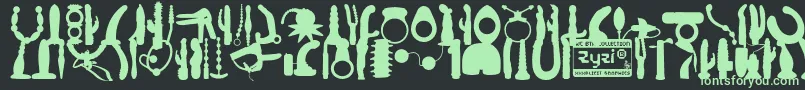 WcZyziBta Font – Green Fonts on Black Background