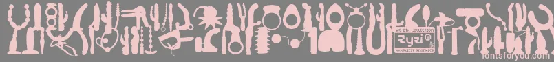 WcZyziBta Font – Pink Fonts on Gray Background