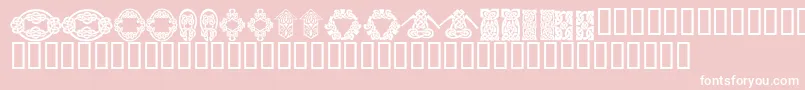 KrKelticFive Font – White Fonts on Pink Background