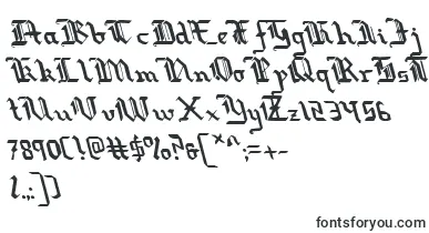 RedcoatLeftalic font – Fonts For Different Languages