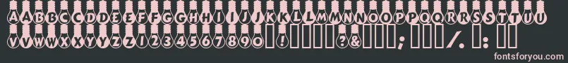AmpouleHeavy Font – Pink Fonts on Black Background