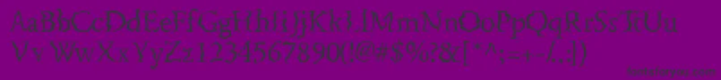 Fenderbenderssk Font – Black Fonts on Purple Background