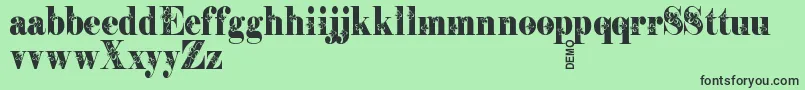 Storytellerdemo Font – Black Fonts on Green Background