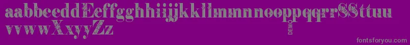 Storytellerdemo Font – Gray Fonts on Purple Background