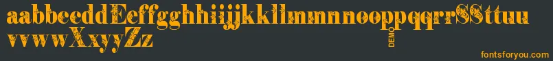 Storytellerdemo Font – Orange Fonts on Black Background