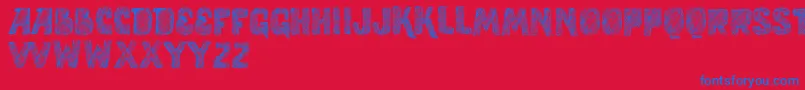 VtksStudy Font – Blue Fonts on Red Background