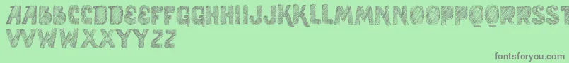 フォントVtksStudy – 緑の背景に灰色の文字