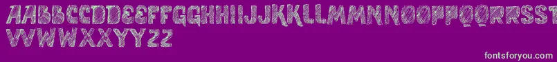 VtksStudy Font – Green Fonts on Purple Background